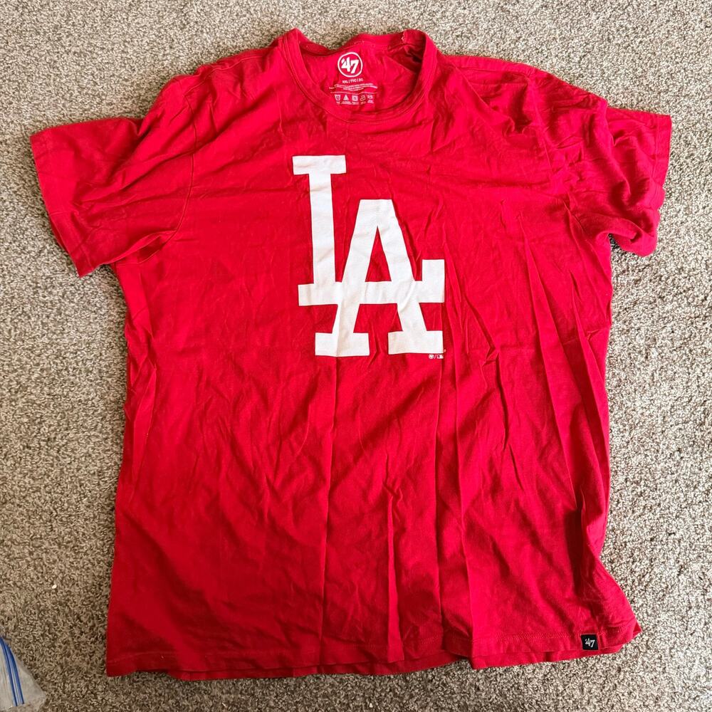 '47 Brand Los Angeles Dodgers LA Red Shirt Size XXL